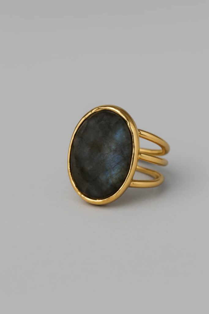 Natural Labradorite Ring