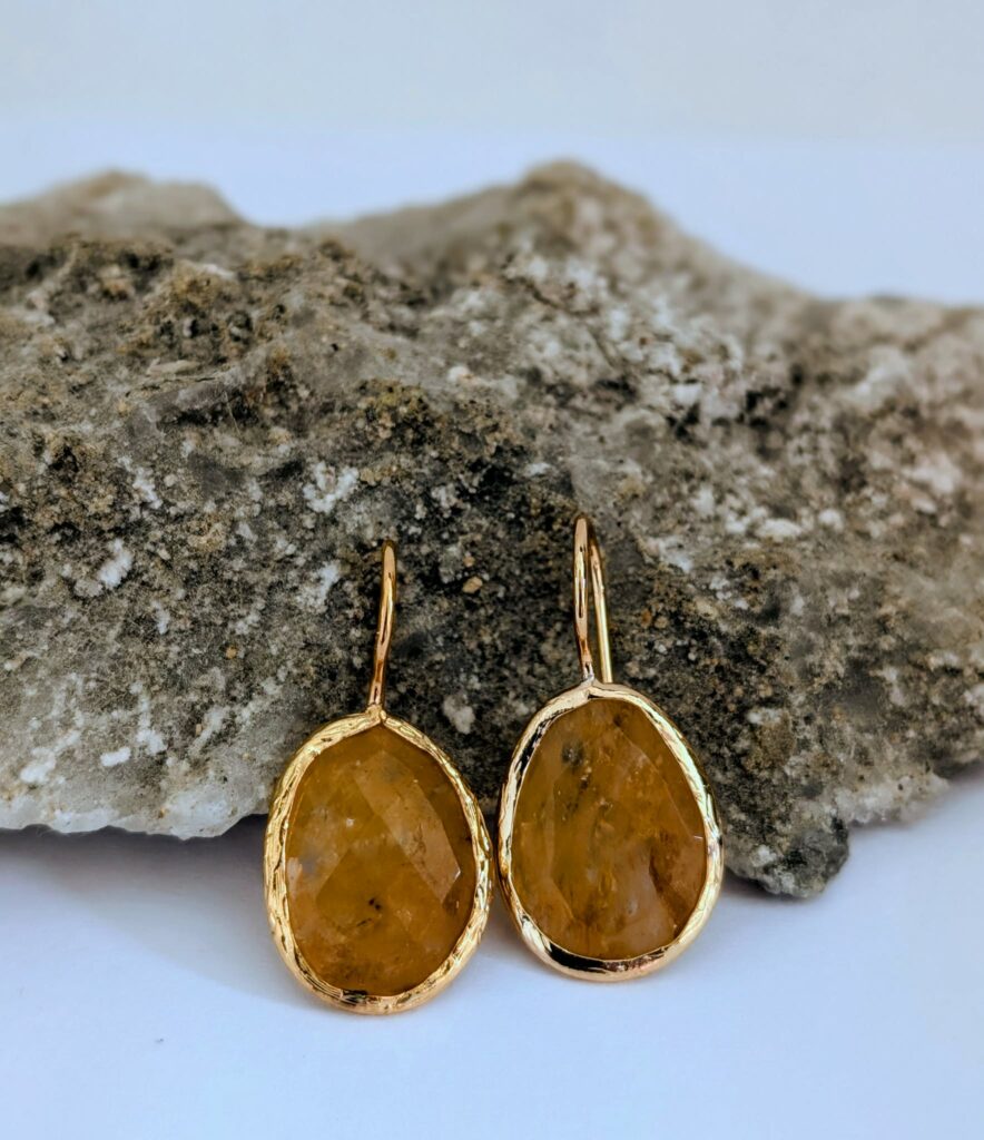 Natural Citrine Earrings