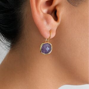 Amethyst Earrings- Harmony, Intuition&Elegance