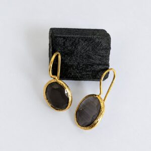 Smoky Quartz Earrings – Grounding, Protection & Elegance